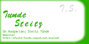 tunde steitz business card